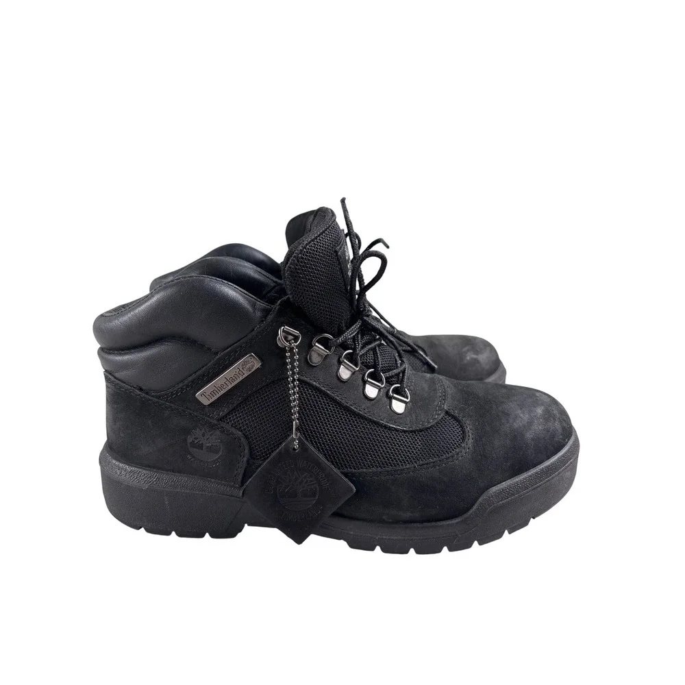 Timberland Black Suede Mesh‎ Waterproof Winter Boots Women's Size 8.5